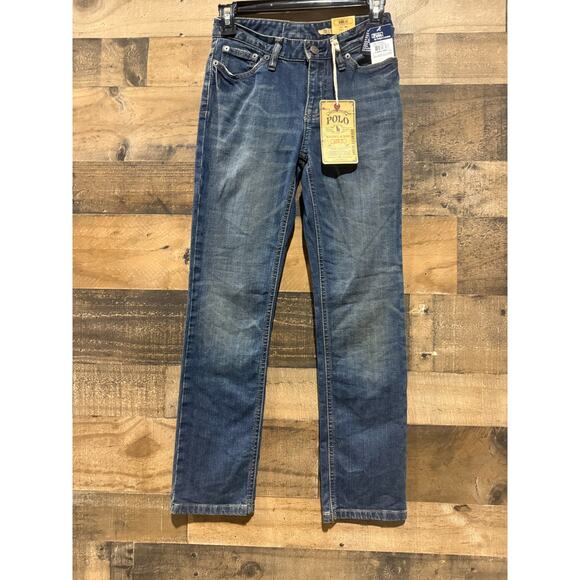 Polo Jeans Co. Women’s Size 10 Blue Faded Drainpipe Skinny Jeans – New - Picture 6 of 10